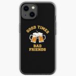 GOOD TIMES BAD FRIENDS Essential T-Shirt iPhone Soft Case RB1111 product Offical Bad-Friends Merch