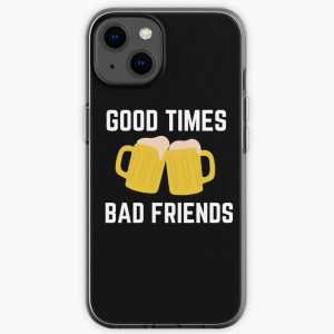 Good Times Bad Friends Retro Mens Boys iPhone Soft Case RB1111 product Offical Bad-Friends Merch