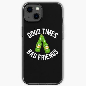Good Times Bad Friends Vintage Mens Boys iPhone Soft Case RB1111 product Offical Bad-Friends Merch