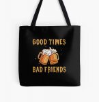 GOOD TIMES BAD FRIENDS All Over Print Tote Bag RB1111 product Offical Bad-Friends Merch