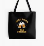 GOOD TIMES BAD FRIENDS Essential T-Shirt All Over Print Tote Bag RB1111 product Offical Bad-Friends Merch