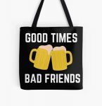 Good Times Bad Friends Retro Mens Boys All Over Print Tote Bag RB1111 product Offical Bad-Friends Merch