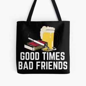 Good Times Bad Friends Quote Mens Boys All Over Print Tote Bag RB1111 product Offical Bad-Friends Merch