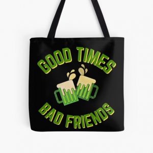 Good Times Bad Friends Quote Mens Boys All Over Print Tote Bag RB1111 product Offical Bad-Friends Merch