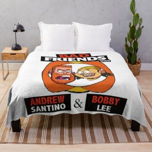 BAD FRIENDS PODCAST - BOBBY LEE - ANDREW SANTINO Throw Blanket RB1111 product Offical Bad-Friends Merch