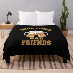 GOOD TIMES BAD FRIENDS Essential T-Shirt Throw Blanket RB1111 product Offical Bad-Friends Merch