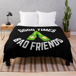 Good Times Bad Friends Vintage Mens Boys Throw Blanket RB1111 product Offical Bad-Friends Merch