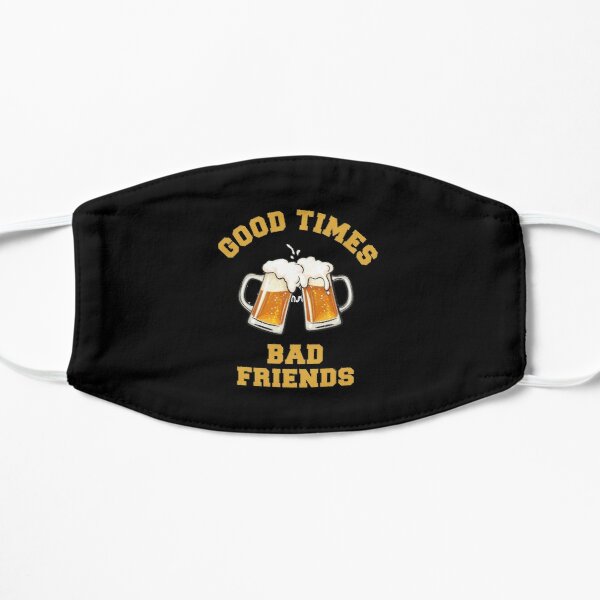 GOOD TIMES BAD FRIENDS Essential T-Shirt Flat Mask RB1111 product Offical Bad-Friends Merch