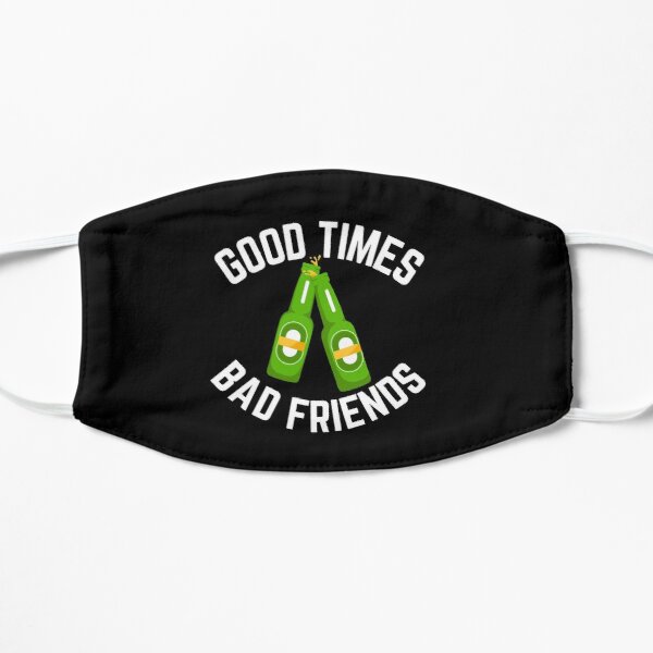 Good Times Bad Friends Vintage Mens Boys Flat Mask RB1111 product Offical Bad-Friends Merch