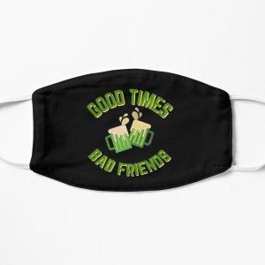 Good Times Bad Friends Quote Mens Boys Flat Mask RB1111 product Offical Bad-Friends Merch